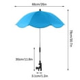 thumbnail image 3 of Toddler Umbrella Stroller Parasol, Baby Umbrella Stroller Parasol with Clamp Adjustable, Umbrella for Toddler Beach Chair with UV Protection, Clip on for Sun Shade Trolley, Beach Chair, Wheelchair, 3 of 8