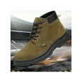 thumbnail image 5 of SIMANLAN Men Durable Safety Boot Comfort Steel Toe Ankle Bootie Construction Slip Resistant Lace Up Work Shoes Green 9, 5 of 5