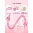 thumbnail image 2 of Rizador de pelo sin calor y diadema con rizador y pinza para el cabello para conseguir ondas suaves durante la noche (rosa)., 2 of 5