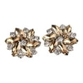 thumbnail image 1 of KLKCMS 2 Pcs Elegant Rhinestone Clips s Jewelry Crystal Decoration Buckle Heels Diamond Brown, 1 of 6