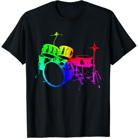 Drummer Tshirts For Men Boys Drumming Band Rock 'n' Roll T-Shirt