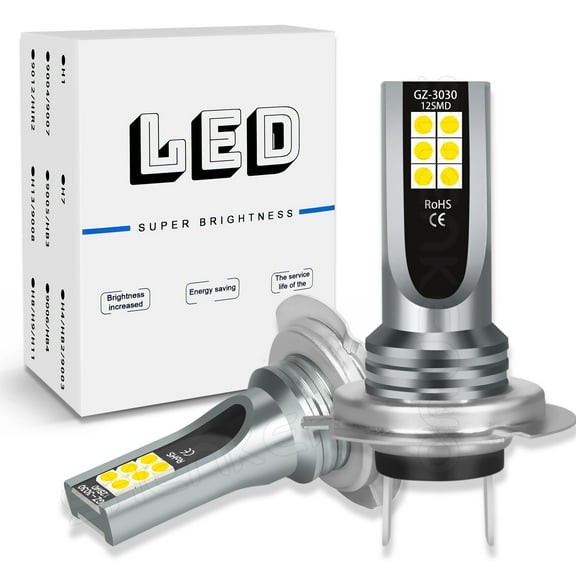 LED Headlight Bulbs For Kawasaki Ninja ZX10R 2011-2016 6000K High Power Qty2