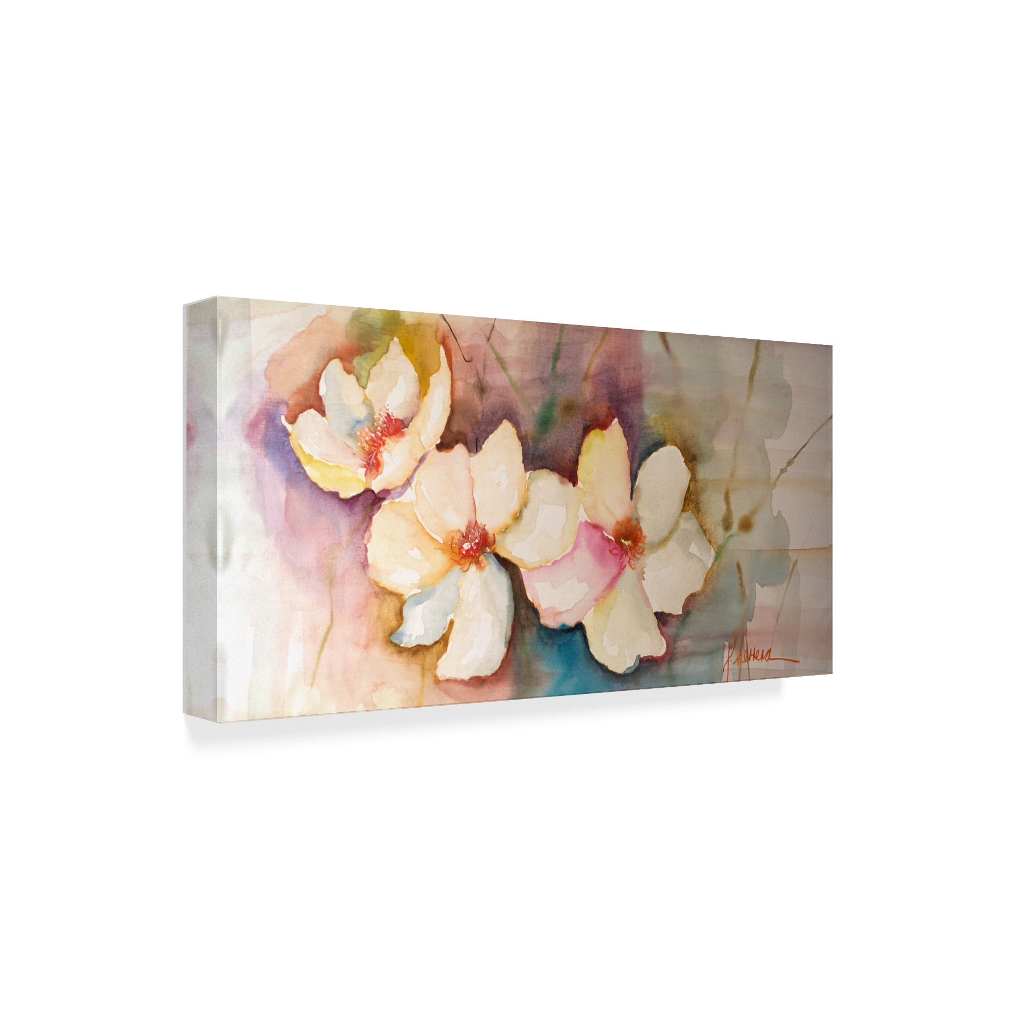 Trademark Fine Art 'Horizontal Flores VII' Canvas Art by Leticia Herrera