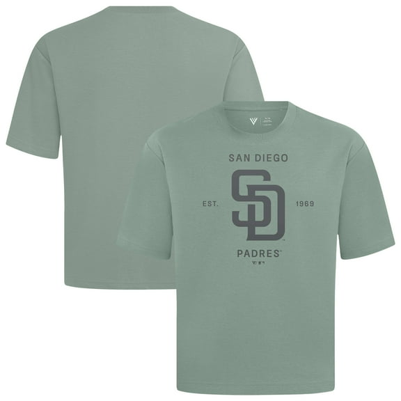 Men's Levelwear Green San Diego Padres Crossway Oversized Luxe Signature Knit T-Shirt