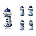 thumbnail image 4 of Portavelas Matsuzay Faro de metal decoración del hogar tipo 4, 4 of 6