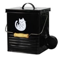 thumbnail image 1 of Storage Bucket Kitchen Durable Iron Sealing 8L Food Storage Bucket for Dry Food Cereal Rice Flour , Black, 1 of 7