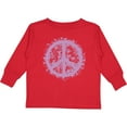thumbnail image 3 of Inktastic Purple Peace Girls Long Sleeve Toddler T-Shirt, 3 of 5