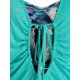 thumbnail image 4 of Más el tamaño de recorte lazo con pliegues Imprimir cazadora Tee Rosegal Camisetas tallas grandes, 4 of 5