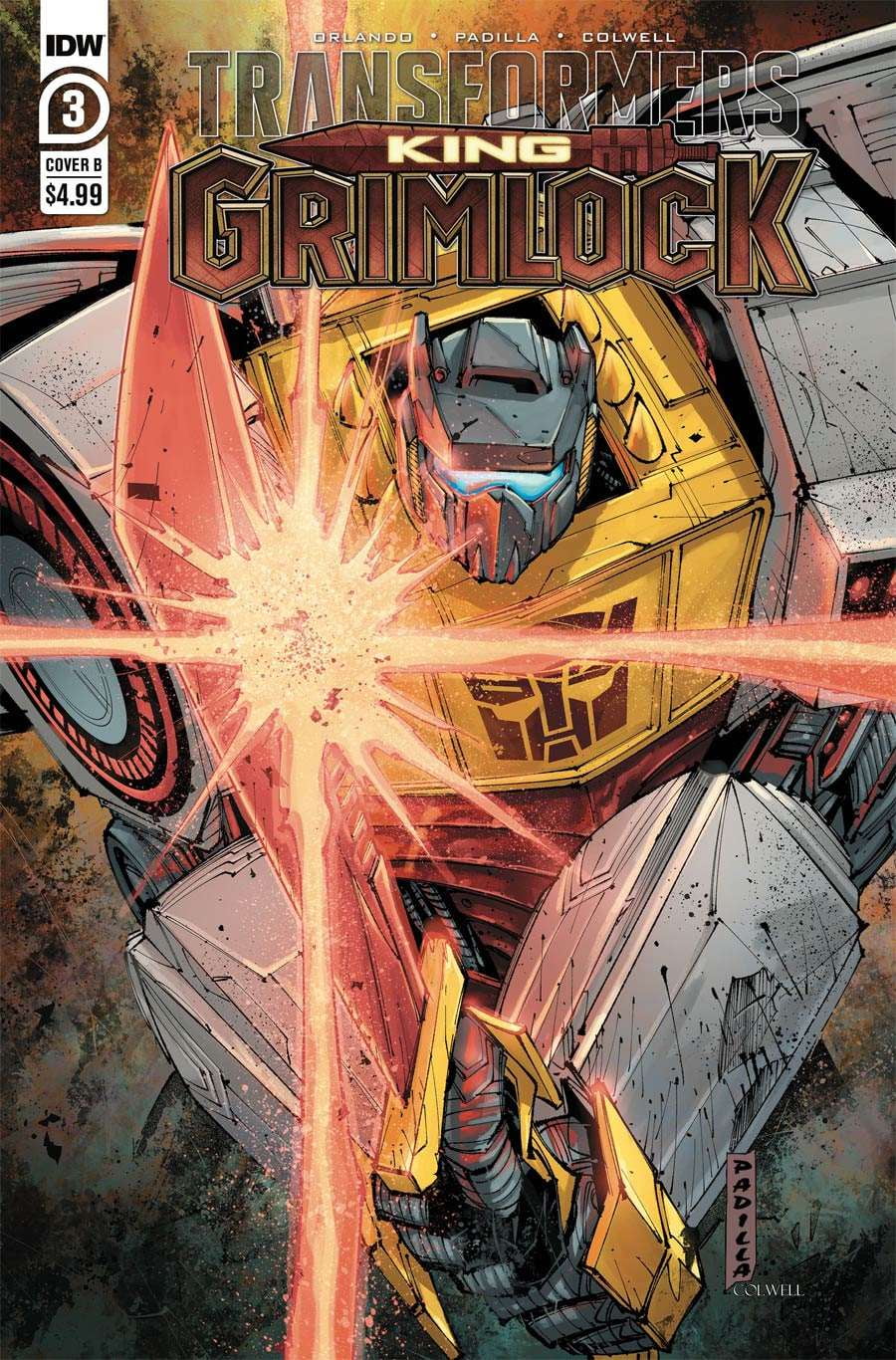 Transformers King Grimlock 3B VF ; IDW Comic Book