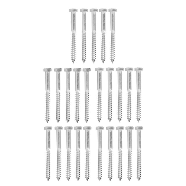 304 Stainless Steel Half Thread Bolt Wood Hex Lag Screws Self Tapping Wood Coach ScrewM8x90MM
