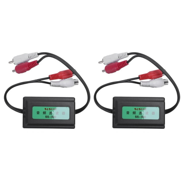 2piezas 3.5mm Nuevo Filtro de Ruido de Audio del Amplificador Rca del Coche Supresor del Aislador del Circuito de Tierra