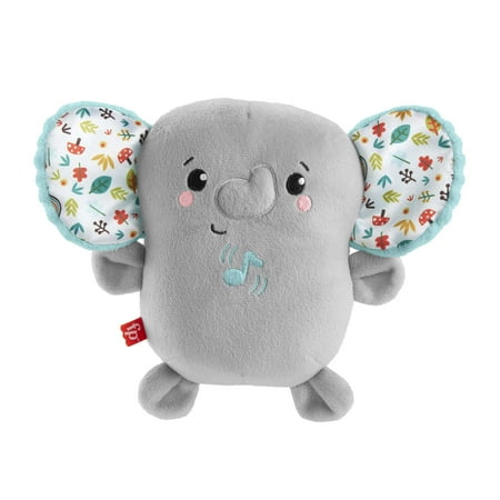 Fisher-Price Plush Elephant Baby Toy Sound Machine Calming Vibes Soother for Newborns