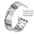 thumbnail image 3 of Metal Apple Watch Band 42mm 44mm 45mm Stainless Steel Strap with TPU Cover, WristBand Link Bracelet Chain for iWatch Series 7 6 5 4 3 2 1 SE, 3 of 7