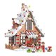 thumbnail image 5 of 18021 Regalo de Navidad para niños Casa de pan de jengibre Vista de la calle Juguete de bloques de construcción DIY adorno de Navidad 1455 piezas, 5 of 5