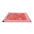 thumbnail image 2 of Ahgly Company Machine Washable Indoor Round Oriental Red Traditional Area Rugs, 3' Round, 2 of 4