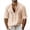 Beige#men's long sleeve button down shirts, variant on Mens Linen Shirt Classic Button Down Shirts Casual Short Sleeve Blouse Wedding Holiday Summer Tops Lightweight Tee 2026 Army Green,XXXL