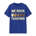 thumbnail image 3 of We Rock Together Graphic Tees for Women 2026 Summer Casual Short Sleeve Crewneck Funny Rock Lover T Shirts, 3 of 3