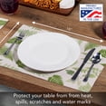 thumbnail image 2 of Highland Home "Fern Leaves" 4-Pack Cotton Blend Washable Placemats, 2 of 6