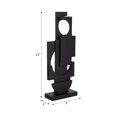 thumbnail image 4 of Modern Stacked Sculpture for Home Decor and Bathroom - Contemporary Accent for Shelf and Coffee Table Decor - Decorative Figurine for Office, Mantel Display, and Living Room - 24", Black, 4 of 13