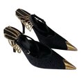 thumbnail image 1 of 2PCS Punta puntiaguda Tacón alto Caucho PU Moda Transpirable Tobillo Correa Tacones para Mujer, 1 of 8
