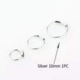 thumbnail image 4 of K-KED Fashion Hinged Segment Nose Ring Clicker Septum Lip Ear Earring Cartilage Hoop-gold 6mm, 4 of 7