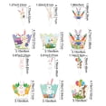 thumbnail image 3 of DefiDgd Easter Painted Bunny Cupcake Toppers and Cupcake Wrappers Set,Cake Baking Wrapping Supplies Dessert Decorations for Spring Birthday Party Decoration, 3 of 8