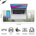 thumbnail image 2 of Experience Precision & Comfort with XXL Mouse Mat - Forest Background Pattern, Extended Desk Pad with Non-Slip Rubber Mice Pads & Durable Stitched Edges - 31.5 x 11.8 Inches Tree Design, 2 of 7
