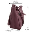 thumbnail image 2 of Women's Leather Medium Cross Body Purse Shoulder Ladies Handbag with Many Pockets, 2 of 7