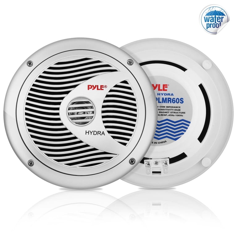 6.5 Marine 120W Speakers,Antenna, Pyle White Bluetooth USB Radio, 3.5 Speakers 6.5 Marine 120W Speakers,Antenna, Pyle White Bluetooth USB Radio, 3.5 Speakers
