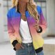 thumbnail image 1 of Ichuanyi liquidación de temperamento casual de temperamento femenino collar con chaqueta de bolsillo con cremallera estampada en manga larga abrigo casual ICHUANYI WER2023082207146, 1 of 5