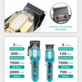 thumbnail image 4 of VGR Cortapelos profesional para hombre, juego de cortapelos inal&#2013265921mbrico, kit de corte de pelo para hombre con 10 peines gu&#2013265933a, m&#2013265921quina de corte de pel, 4 of 7
