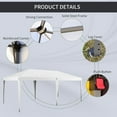 thumbnail image 4 of Miekor Furniture 10' x 19.2' Pop Up Canopy Tent, Heavy Duty Tent for Parties, Outdoor Instant Gazebo Sun Shade Shelter with Carry Bag for Catering, Events, Wedding, Backyard BBQ, White 27094, 4 of 10