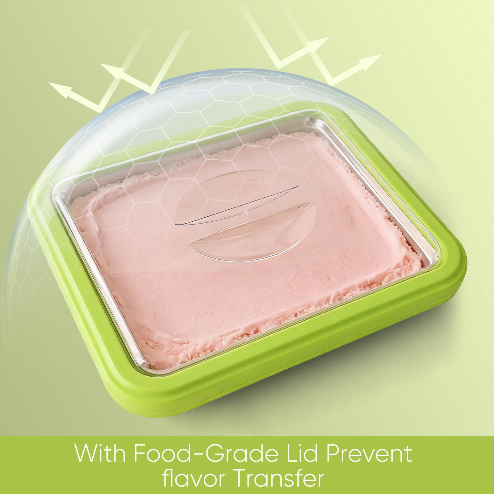 Rolled Ice Cream Maker with Stainless Steel Plate and Lid, DIY Dessert Pan and Spatulas