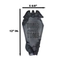thumbnail image 2 of Gothic Raven Crows On Graveyard Tomb Coffin Headstone Black Roses Wall Decor, 2 of 10