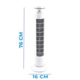 thumbnail image 4 of Ventilador de Torre 76 cms giratorio Eco sustentable ,  consumo eficiente Durabilidad, 4 of 8