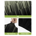thumbnail image 4 of Sage Green Black Ombre Bar Stool Covers Set of 2, Modern Abstract Striped Gradient Stretch Washable Bar Chair Covers with Backs, Removable Pub Counter Height Chair Cover for Kitchen Dining Room Cafe, 4 of 7