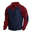 thumbnail image 1 of Men's Standing Collar Sweatshirt Is Outdoor Casual Sweaters Tops L, 1 of 5
