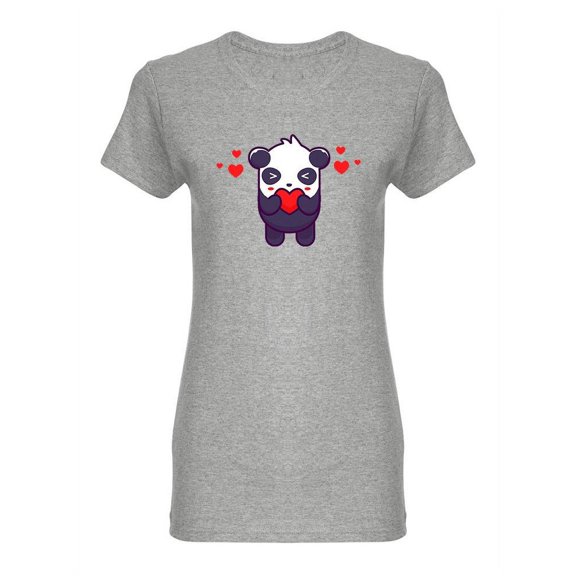 Panda Love Shaped Tee Women's -Image by Shutterstock