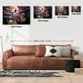 thumbnail image 5 of Spooky Halloween Night Witch Afghan Hound Glowing Pumpkins Horizontal Matte Canvas Poster Dog Lover Wall Art Home Decor - 12015, 5 of 5