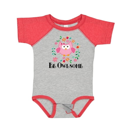 

Inktastic Girl Owl Be Owlsome Girls Baby Bodysuit