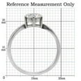 thumbnail image 2 of Luxe Jewelry Designs Women's Stainless Steel Engagement Ring with Round Shaped CZ - Size 10 (Pack of, 2 of 4