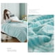 thumbnail image 5 of Mantas de Lanzamiento Calientes para el Invierno: Manta Raschel de Doble Capa Gruesa Suave 70x100cm, Manta de Lanzamiento de Lana a Rayas Azules para Cama, Sofá Y Confort Acogedor, 5 of 6