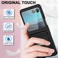 thumbnail image 4 of Compatible Flip Case for Motorola Razr Plus Case with Hinge Protector,Moto Razr Plus 2023 Case,Cute Hard PC Thin Shockproof Case for Motorola Razr Plus 2023 Case Motorola Razr 2023 case Black, 4 of 7