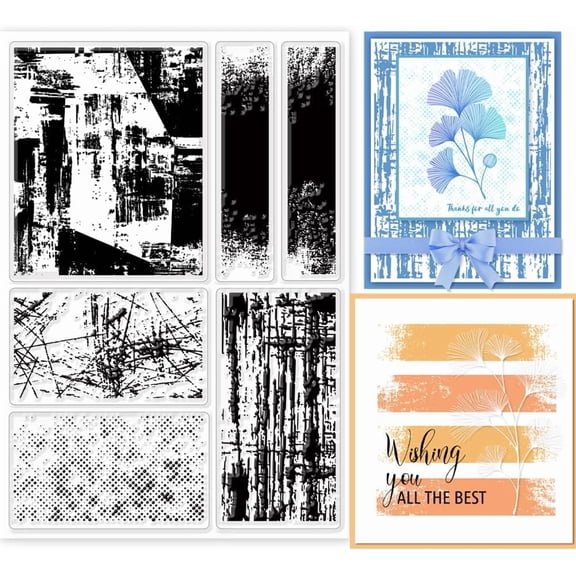 Paint Background Clear Stamps Graffiti Background Silicone Clear Stamp Seals for Cards Making DIY Scrapbooking Photo Journal Album Decoration Mixed Color
