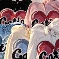 thumbnail image 3 of Women Harajuku Long Sleeve Hoodies for Jacket Sweet Letter Heart-Shaped Embroidery Zipper Sweatshirt Coat Hip Hop Oversized Loose Cardigan with, 3 of 4