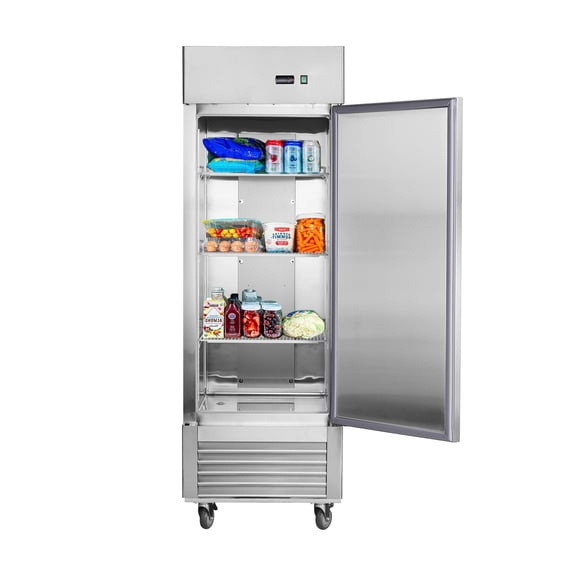 27"W Reach-in Commercial Refrigerator 18.68 Cu.ft. Upright Fan Cooling Refrigerator for Restaurants&Commercial Environments