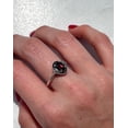 thumbnail image 4 of Oval Cut Natural Garnet Ring 925 Sterling Silver Ring January Birthstone Anniversary Gift Ring For Women, 4 of 5