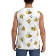 thumbnail image 4 of Fotbe Bee Men's Camiseta sin Mangas Estampada para Hombres, Playera Casual para Gimnasio, Entrenamiento, Playa-Small, 4 of 7