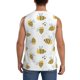 thumbnail image 4 of Fotbe Bee Men's Camiseta sin Mangas Estampada para Hombres, Playera Casual para Gimnasio, Entrenamiento, Playa-Large, 4 of 7