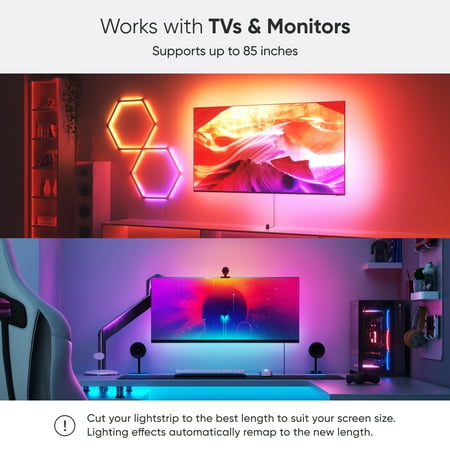 Nanoleaf - 4D - Screen Mirror + Lightstrip Kit (For TVs and Monitors up to 85") - Multicolor